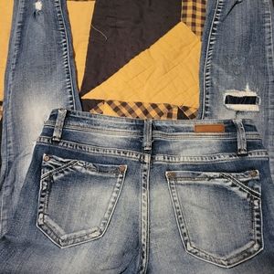 Womens Buckle Black Jeans